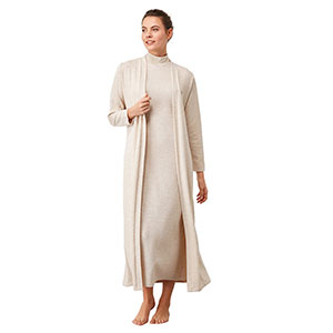 Women's Robe+Nightgown With Long Sleeve Penye Mood