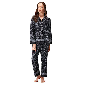 Women's Pyjama With Long Sleeves & Long Pants Penye Mood