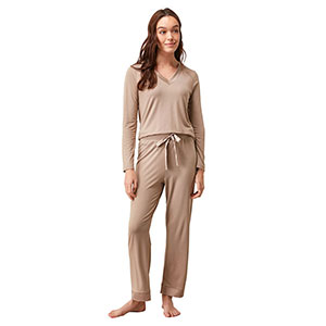 Women's Pyjama With Long Sleeves & Long Pants Penye Mood