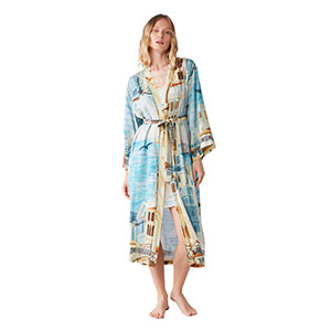 Robe and Nightgown  Women's Long Sleeve Penye Mood