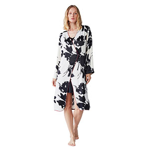 Robe and Nightgown  Women's Long Sleeve Penye Mood