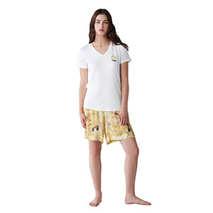 Pyjama Women's Short Sleeve Short Pants Penye Mood