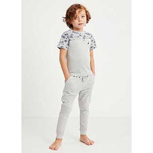 Boy's Pyzama With Short Sleeves & Short & Long Pants Nautica