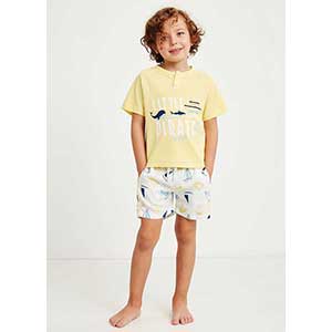 Παιδική πυζάμα αγόρι με κοντό μανίκι & κοντό παντελόνι Nautica