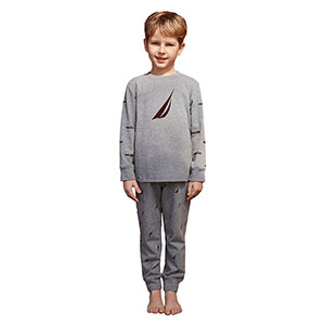 Children Pyzama For Boys With Long Sleeves & Long Pants Nautica