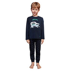 Children Pyzama For Boys With Long Sleeves & Long Pants Nautica