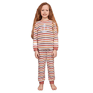 Children Pyjama For Girl With Long Sleeves & Long Pants Nautica