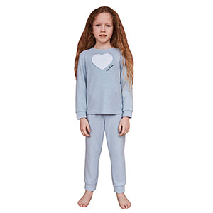 Children Pyjama For Girl With Long Sleeves & Long Pants Nautica