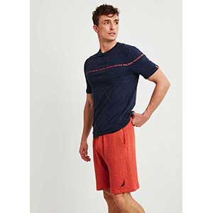 Men's Pyzama With Short Sleeves & Short Pants Nautica