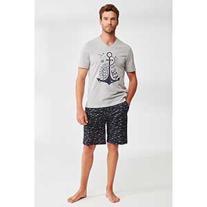 Pyjama Men's Short Sleeve Short Pants Nautica