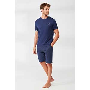 Pyjama Men's Short Sleeve Short Pants Nautica