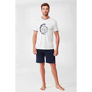 Pyjama Men's Short Sleeve Short Pants Nautica