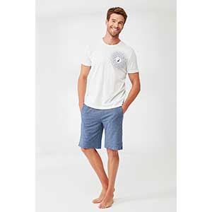 Pyjama Men's Short Sleeve Short Pants Nautica