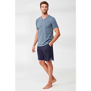 Pyjama Men's Short Sleeve Short Pants Nautica