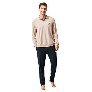 Men's Pyzama With Long Sleeves & Long Pants Nautica