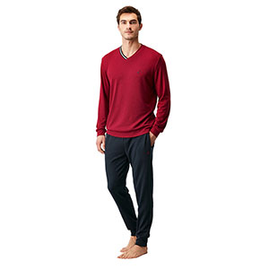 Men's Pyzama With Long Sleeves & Long Pants Nautica