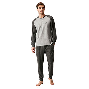 Men's Pyzama With Long Sleeves & Long Pants Nautica