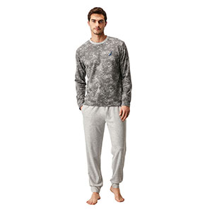 Men's Pyzama With Long Sleeves & Long Pants Nautica