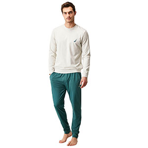 Men's Pyzama With Long Sleeves & Long Pants Nautica