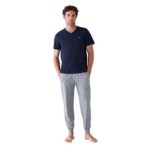 Pyjama Men's Short Sleeve Long Pants Nautica