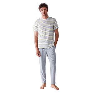 Pyjama Men's Short Sleeve Long Pants Nautica