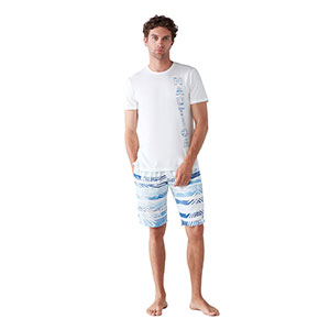 Pyjama Men's Short Sleeve Short Pants Nautica