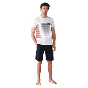 Pyjama Men's Short Sleeve Short Pants Nautica