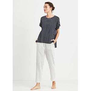 Women's Beachwear set Short Sleeves & Long Pants Nautica