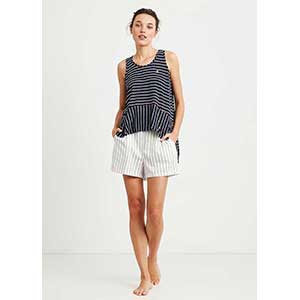 Women's Beachwear set sleeveless & short pants Nautica