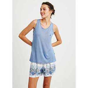 Women's Pyzama Sleeveless & Short Pants Nautica