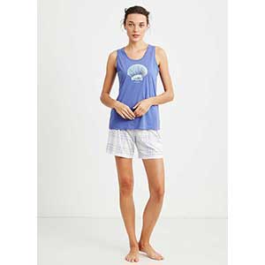 Women's Pyzama Sleeveless & Short Pants Nautica