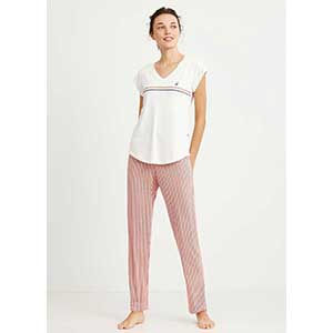 Women's Beachwear set Short Sleeves & Long Pants Nautica