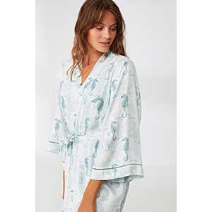 Robe and Nightgown Women's Long Sleeve Nautica