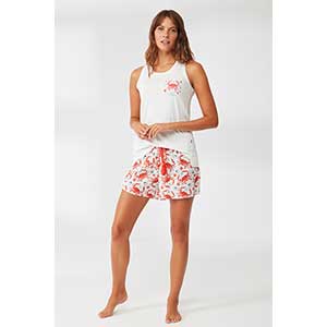 Pyjama Women's Short Sleeve Short Pants Nautica