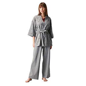 Women's Robe+Pyjama With Long Sleeve Nautica