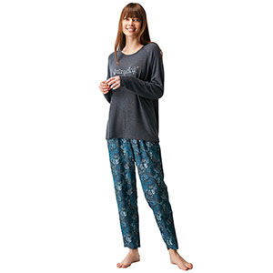 Women's Pyzama With Long Sleeves & Long Pants Nautica