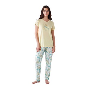 Pyjama Women's Short Sleeve Long Pants Nautica