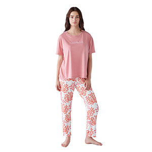 Pyjama Women's Short Sleeve Long Pants Nautica